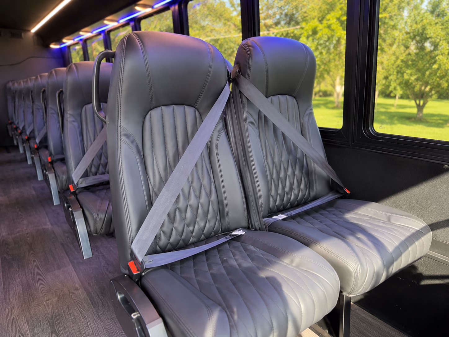 glendale 18 passenger minibus inside