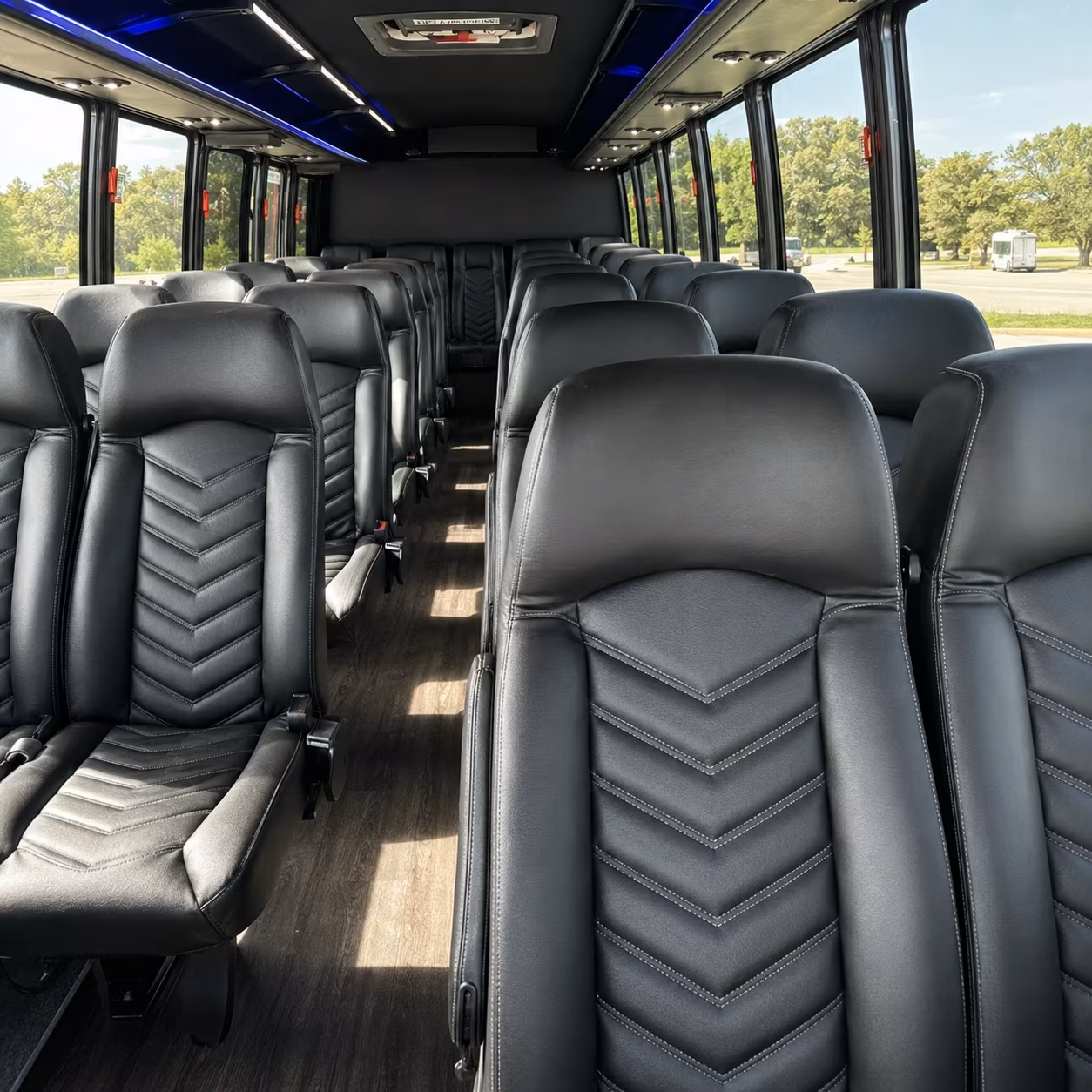 glendale 30 passenger minibus interior