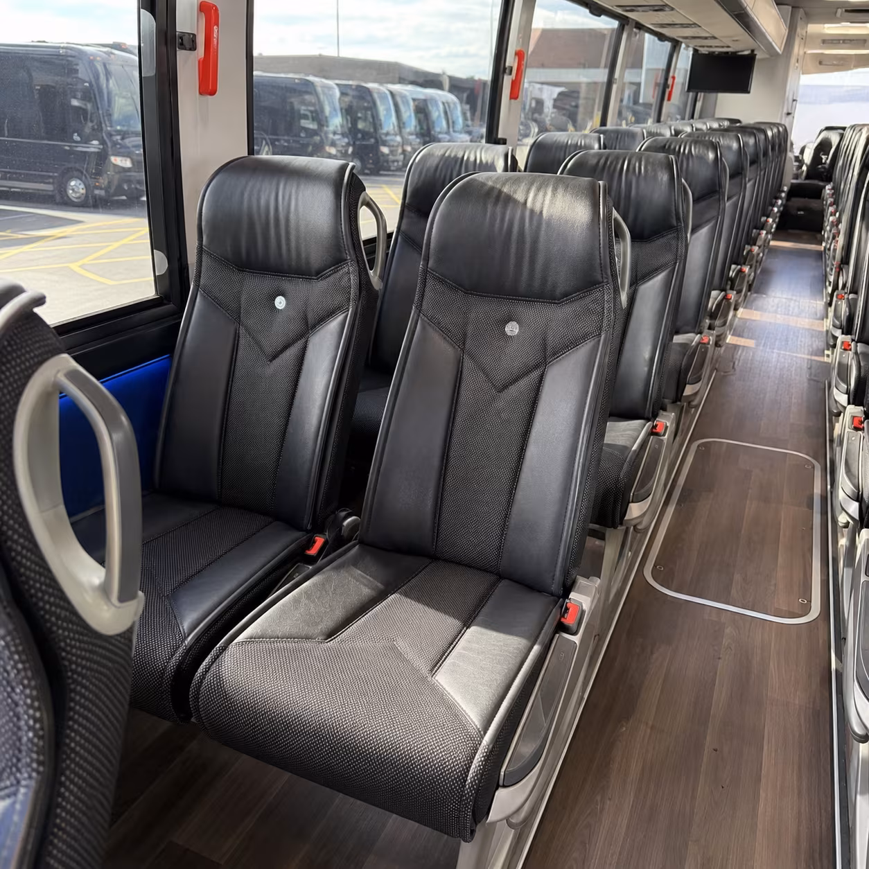 glendale 40 passenger charter bus interior