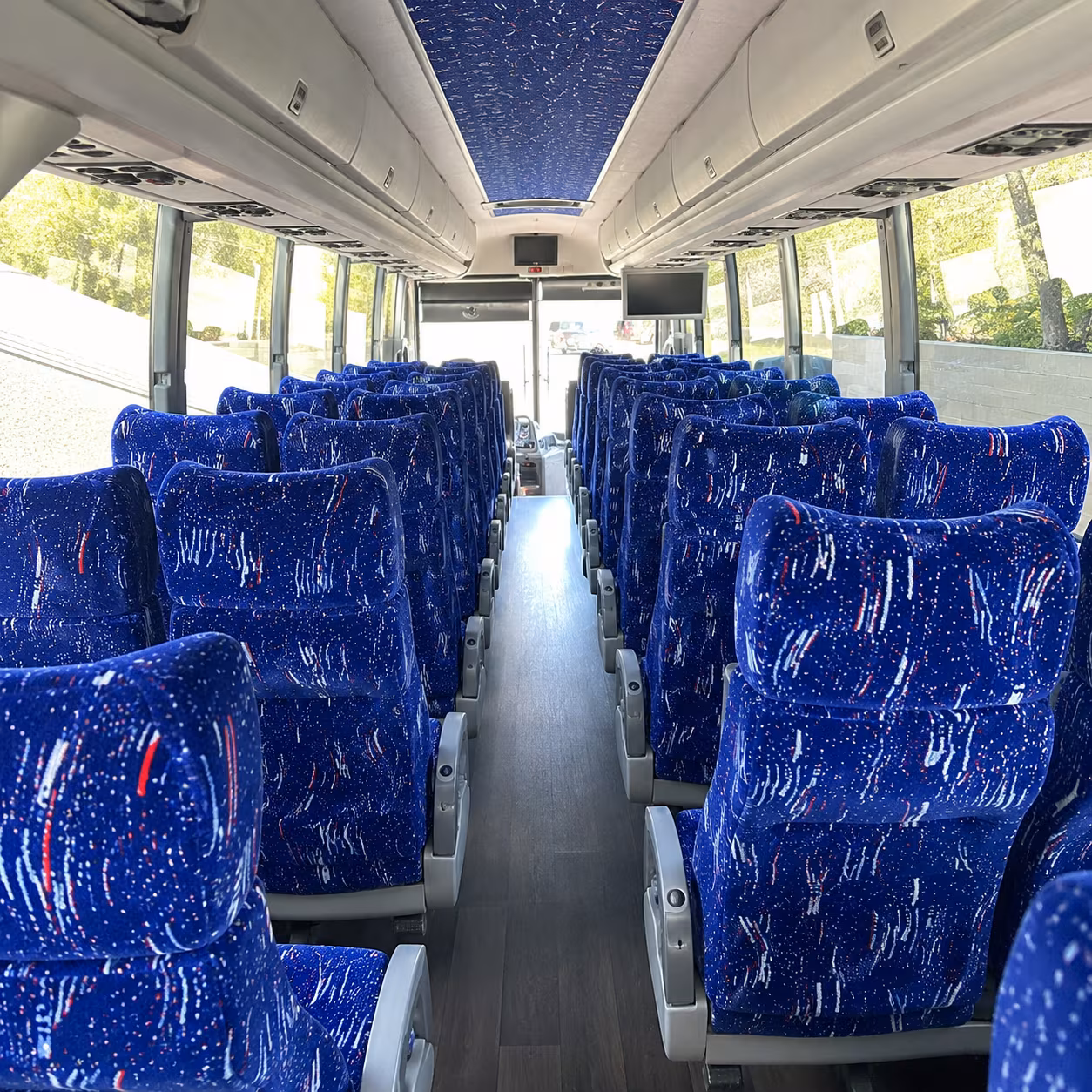 glendale 50 passenger charter bus interior