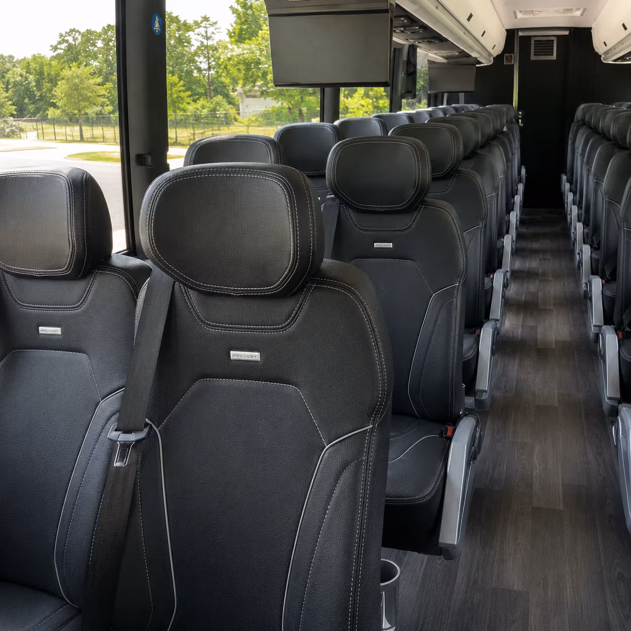 glendale charter bus inside